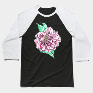Heart Camellia Baseball T-Shirt